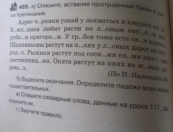 Спишите, вставляя пропущенные буквы и знаки препинания.