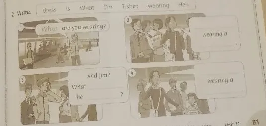 Write. dress is What I'm T-shirt wearing He's
