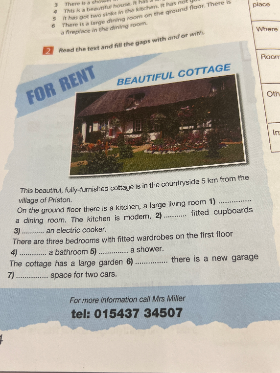 Read the text and fill the gaps with and or with.