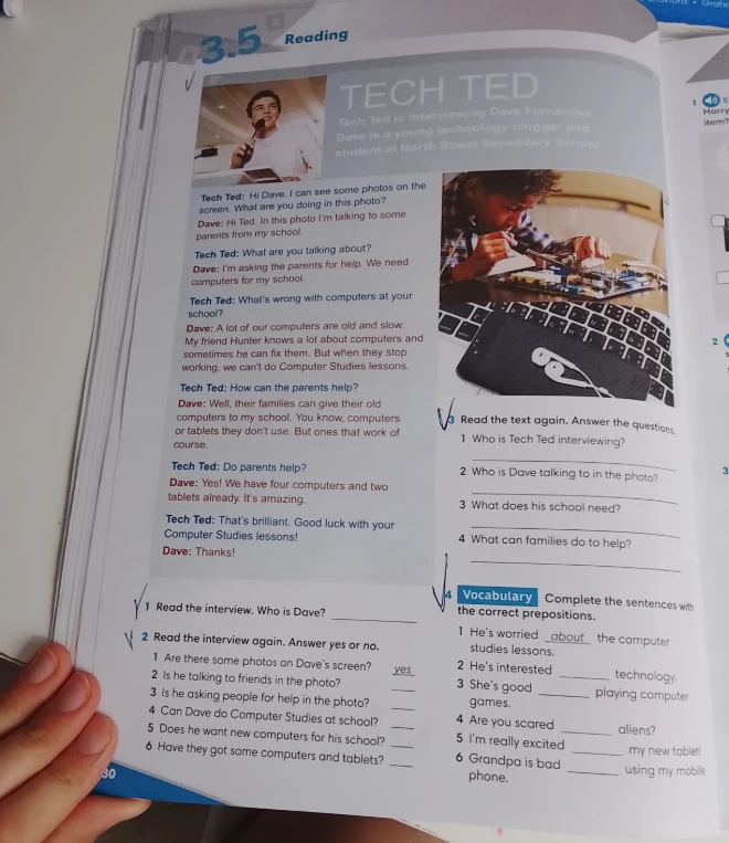 Read the interview. Who is Dave?