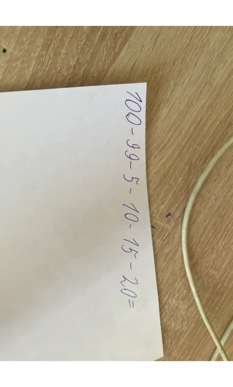 100-99-5-10-15-20=