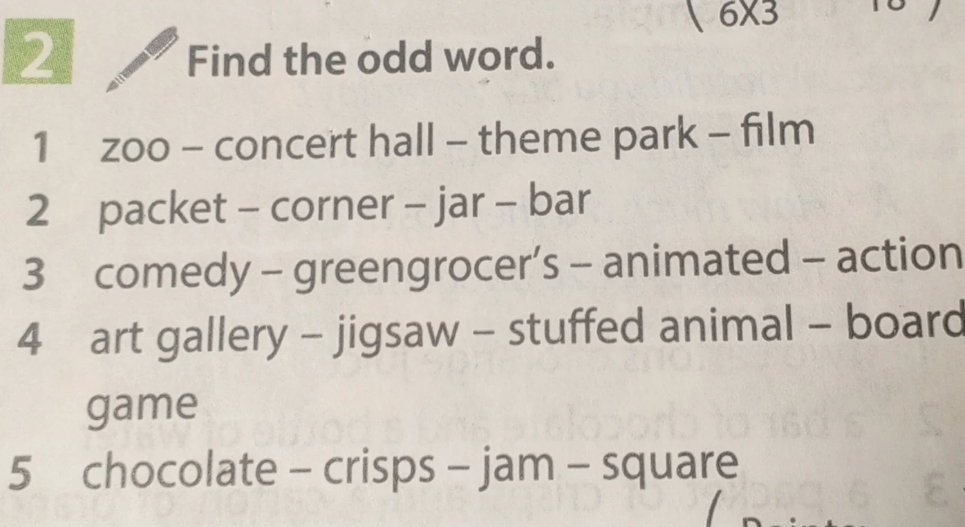 Find the odd word.