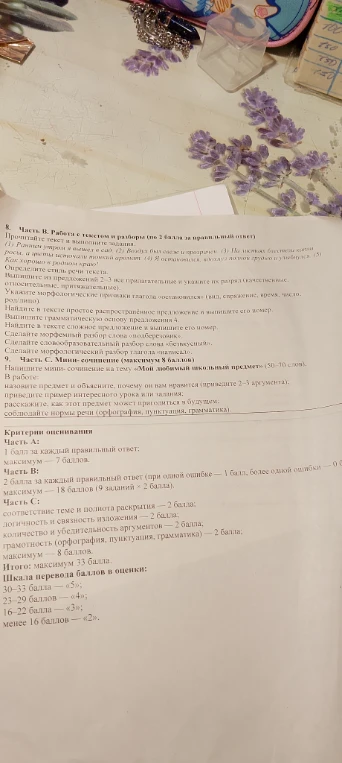Прочитайте текст и выполните задания. (1) Ранним утром я вышел в сад.