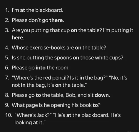 1. I’m at the blackboard.