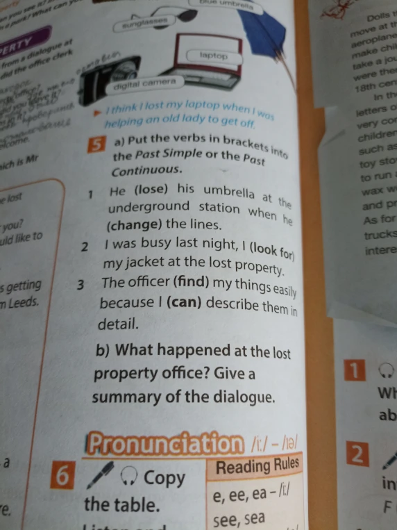 Put the verbs in brackets into the Past Simple or the Past Continuous.