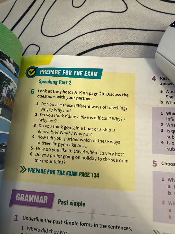 Look at the photos A-K on page 20. Discuss the questions with your partner.