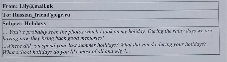 Where did you spend your last summer holidays? What did you do during your holidays? What school holidays do you like most of all and why?...