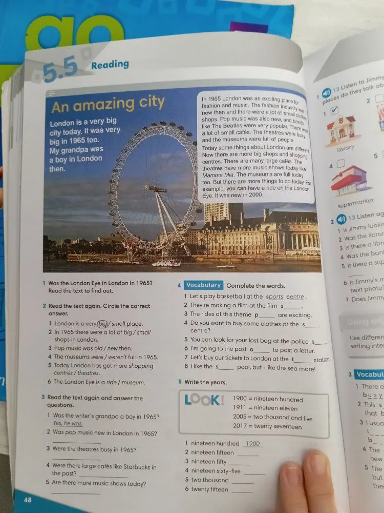 1 Was the London Eye in London in 1965? Read the text to find out.