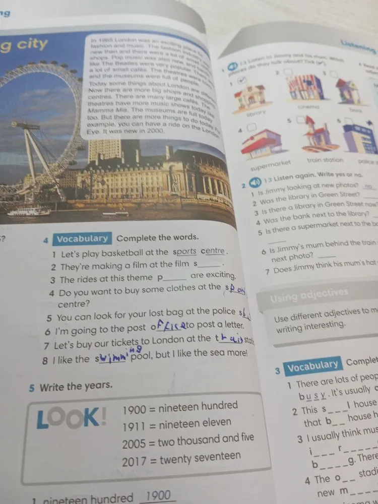 4 Vocabulary. Complete the words.