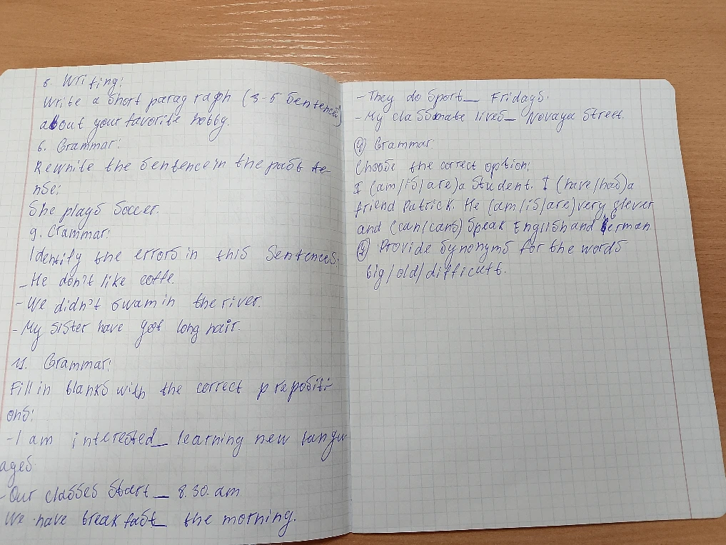 Write a short paragraph (3-5 sentences) about your favorite hobby.