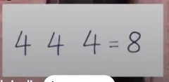 4 4 4 = 8