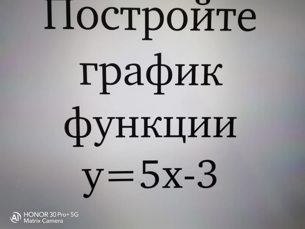 Постройте график функции y=5x-3