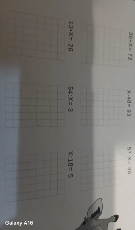 36 + x = 72