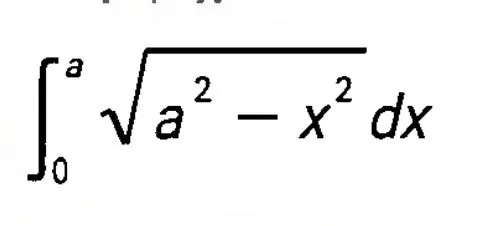 Вычислить интеграл от 0 до a от корня из a^2 - x^2.