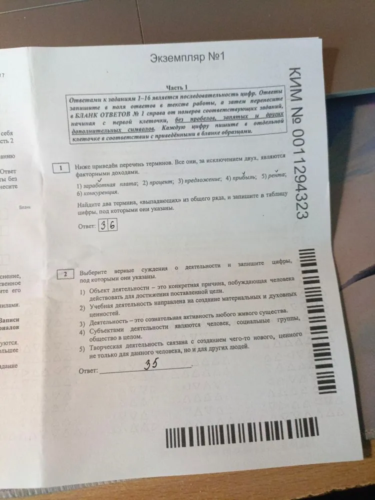 Выберите верные суждения о деятельности и запишите цифры, под которыми они указаны.