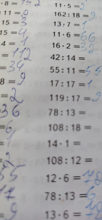 42 : 14 =