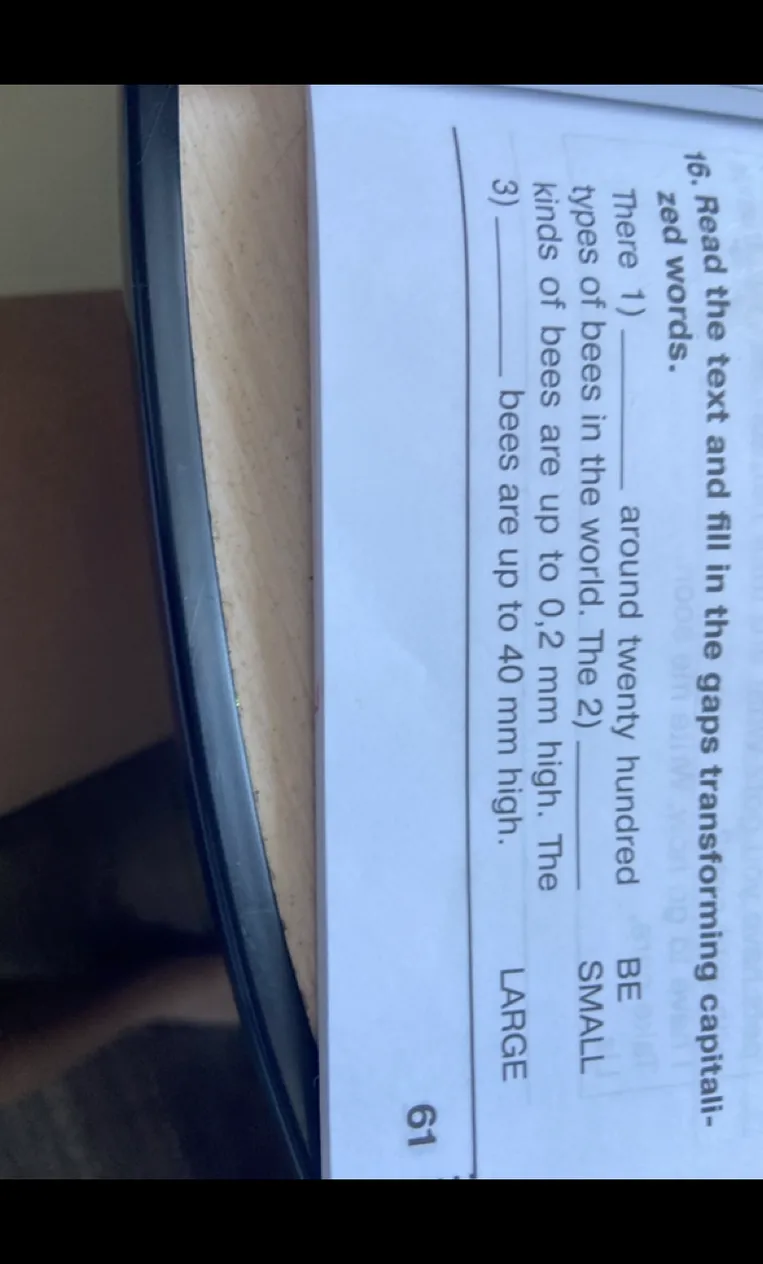 16. Read the text and fill in the gaps transforming capitalized words.