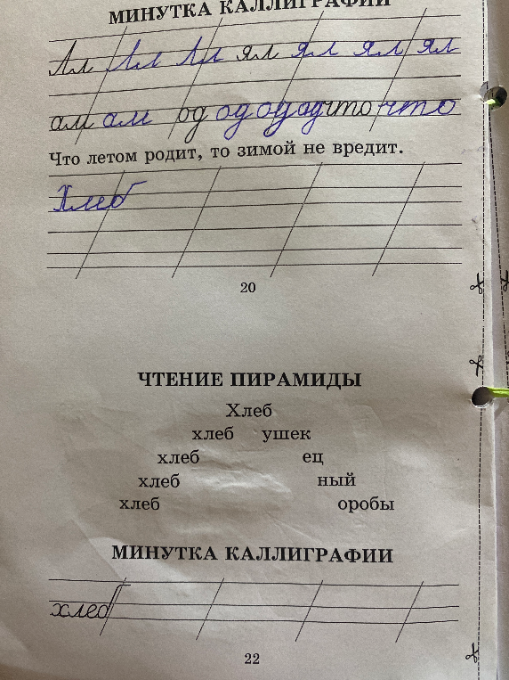 Минутка каллиграфии, что летом родит, то зимой не вредит.