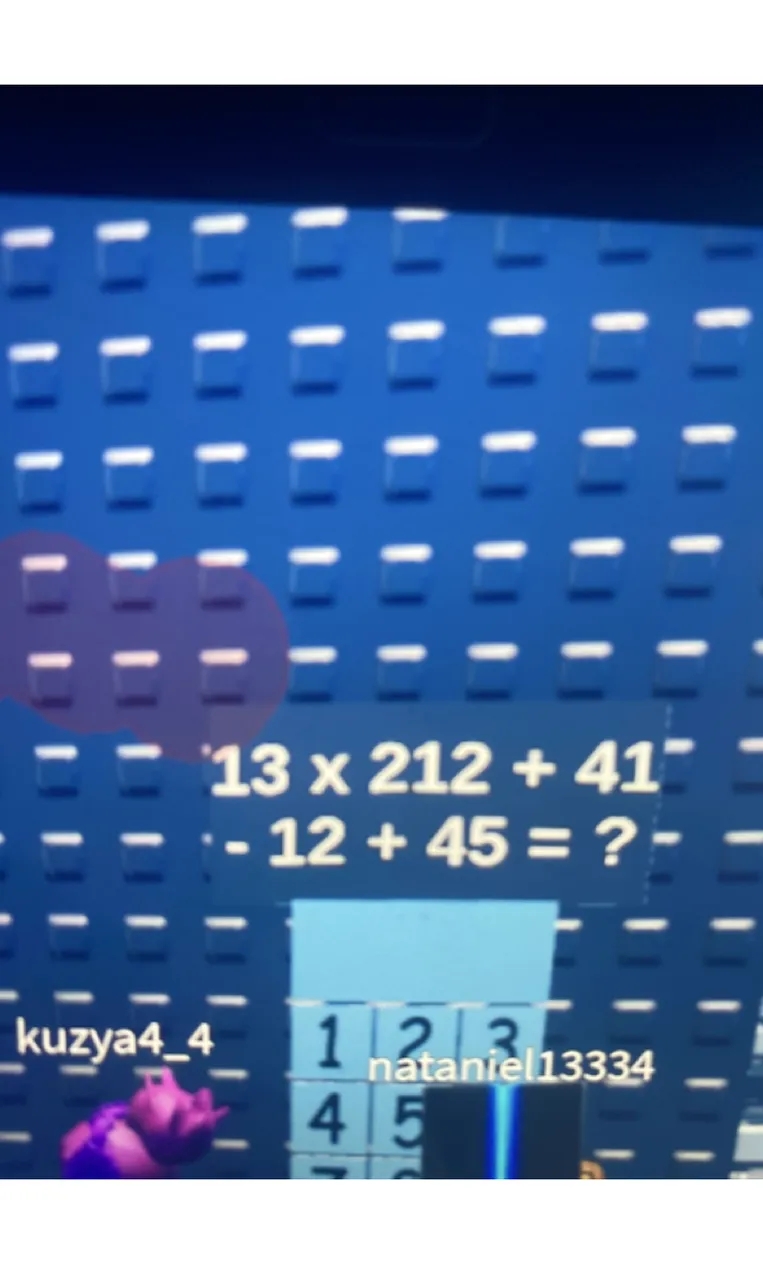13 x 212 + 41 - 12 + 45 = ?