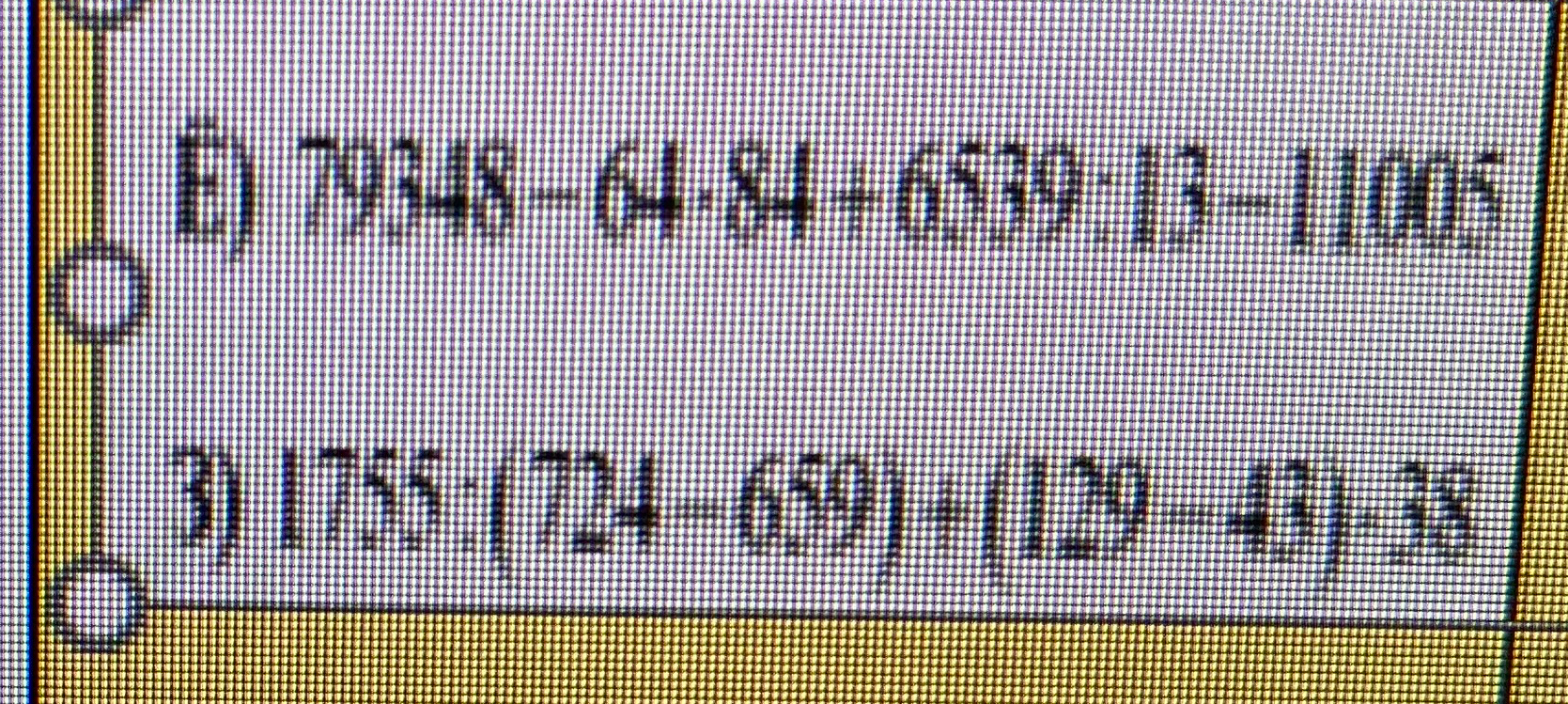 79348 - 64 * 84 + 6539 : 13 - 11005