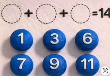 1 + 6 + 7 = 14
