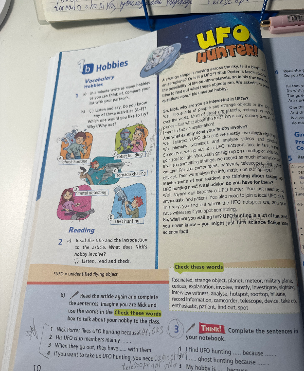 Read the title and the introduction to the article. What does Nick's hobby involve?