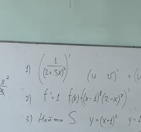 1) (1/(2+3x)^2)'