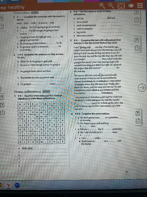 Complete the sentences with the words in the list.
