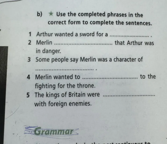 Fill in: put, medieval, have, local, fight.