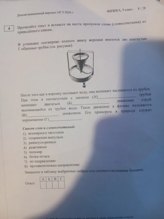 Прочитайте текст и вставьте на места пропусков слова (словосочетания) из приведённого списка.