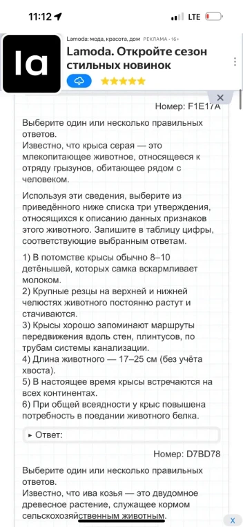 Выберите один или несколько правильных ответов. Известно, что крыса серая — это млекопитающее животное, относящееся к отряду грызунов, обитающее рядом с человеком.