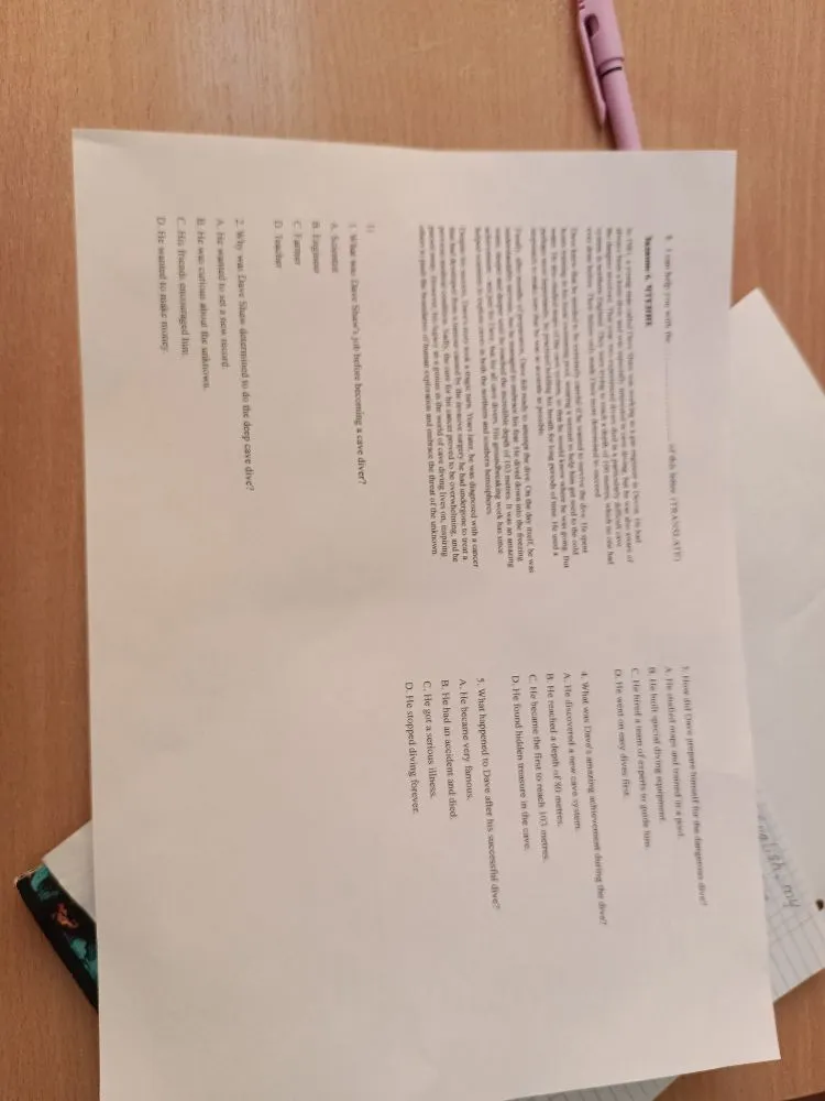 I can help you with the reading comprehension task about Dave Shaw.