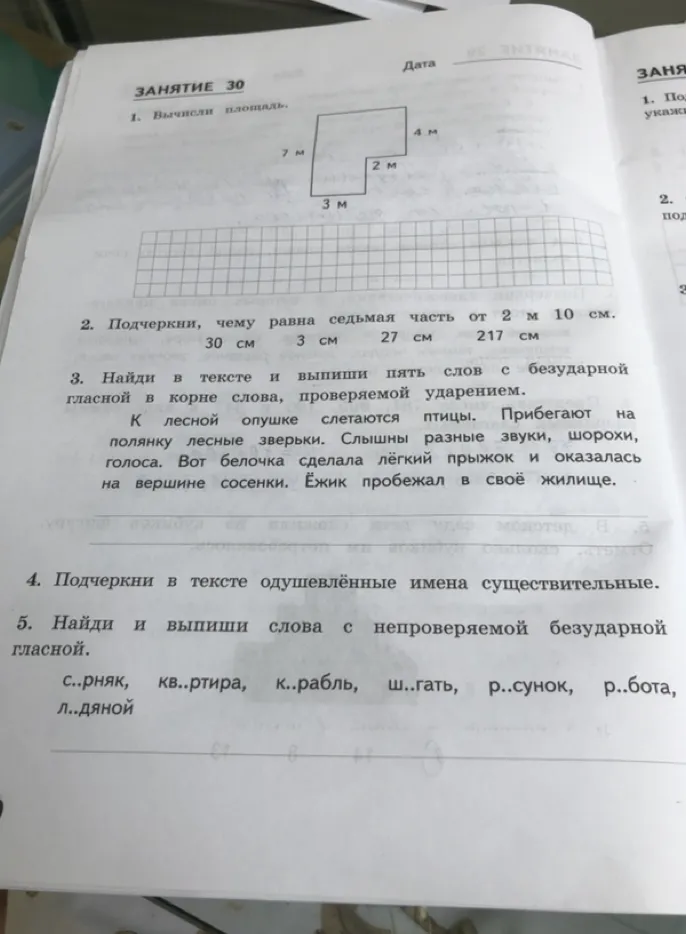 Вычисли площадь.