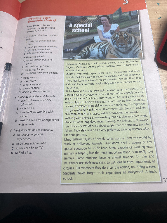 Read the text. For each question choose the right answer A, B, C or D.