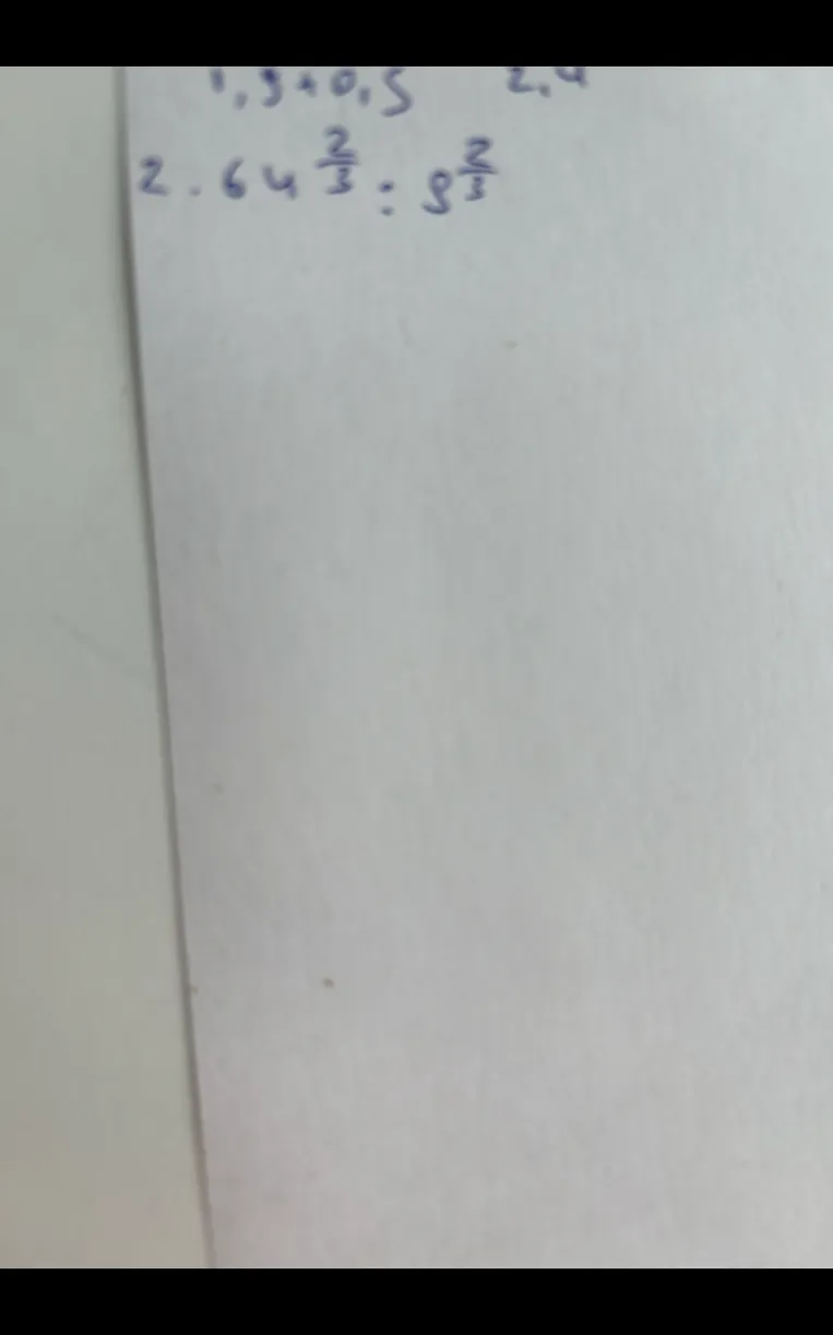 2. 64^(2/3) : 8^(2/3)