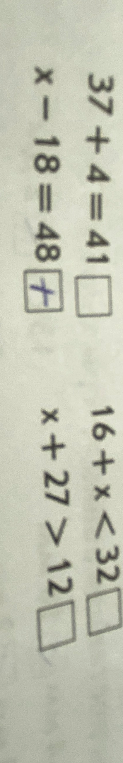 37 + 4 = 41