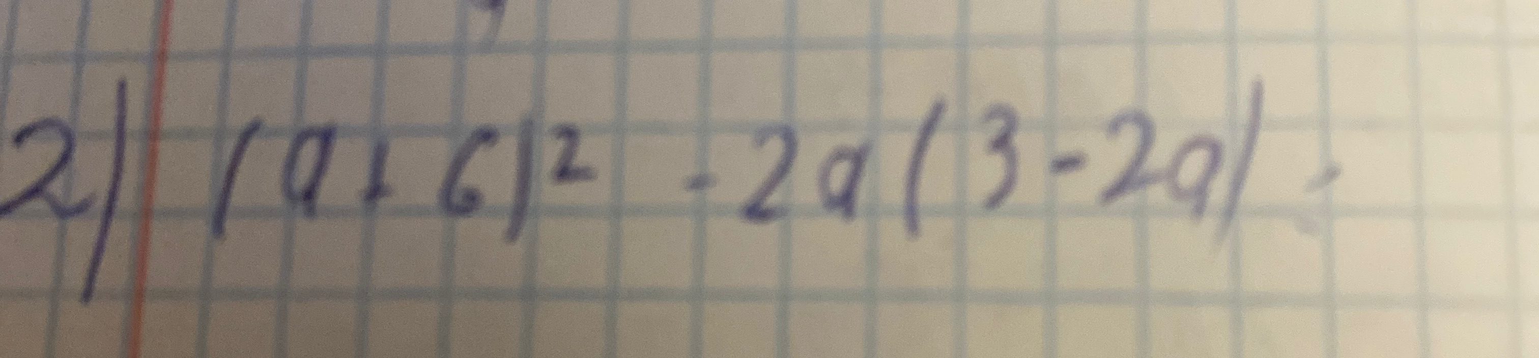 2) (a+6)^2 - 2a(3-2a) =