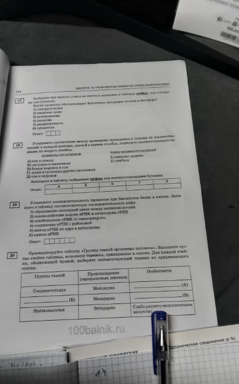 Выберите три верных ответа из шести и запишите в таблицу цифры, под которыми они указаны.