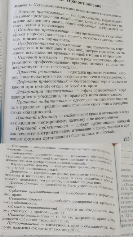 Задание 1. Установите соответствие между понятием и определением.