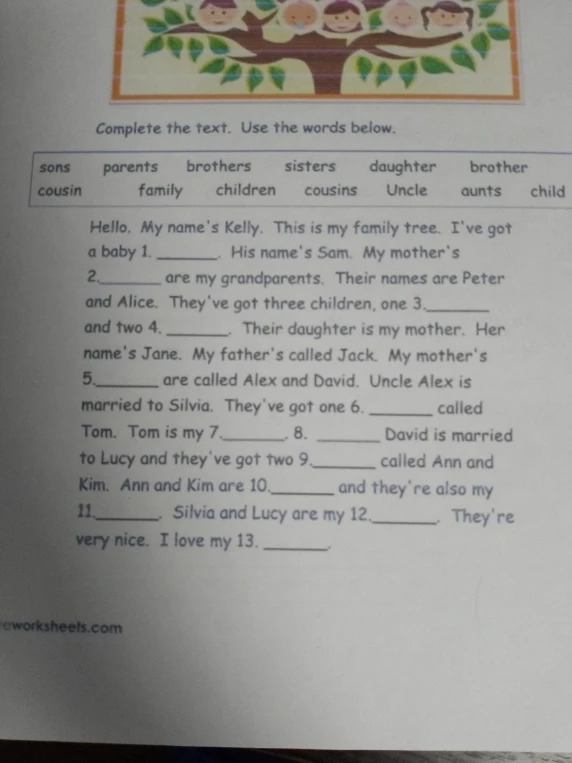 Complete the text. Use the words below.
