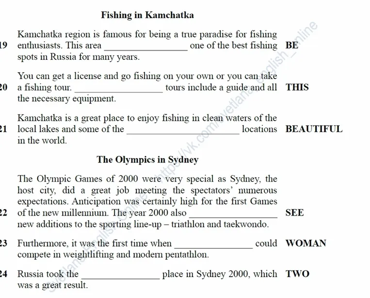Kamchatka region is famous for being a true paradise for fishing enthusiasts. This area __________ one of the best fishing spots in Russia for many years.