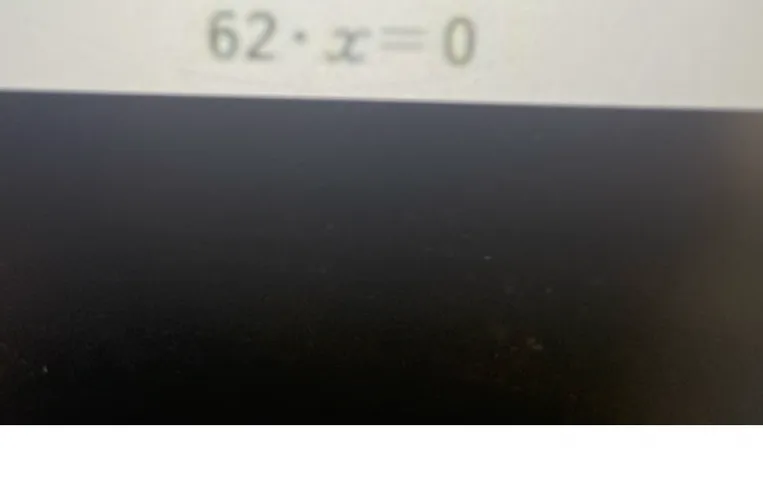 62 * x = 0