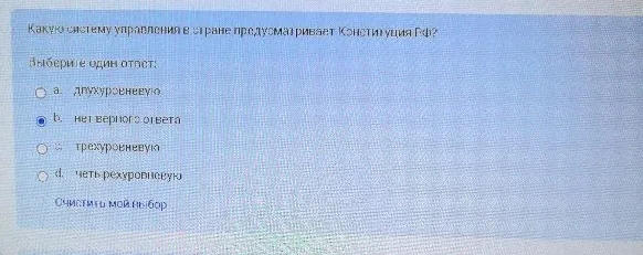 Какую систему управления в стране предусматривает Конституция РФ?