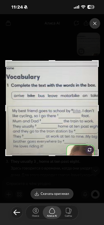 Complete the text with the words in the box.
