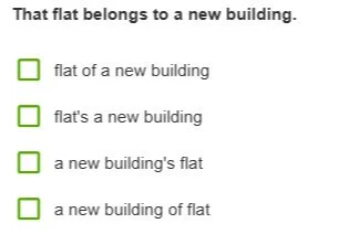 That flat belongs to a new building.