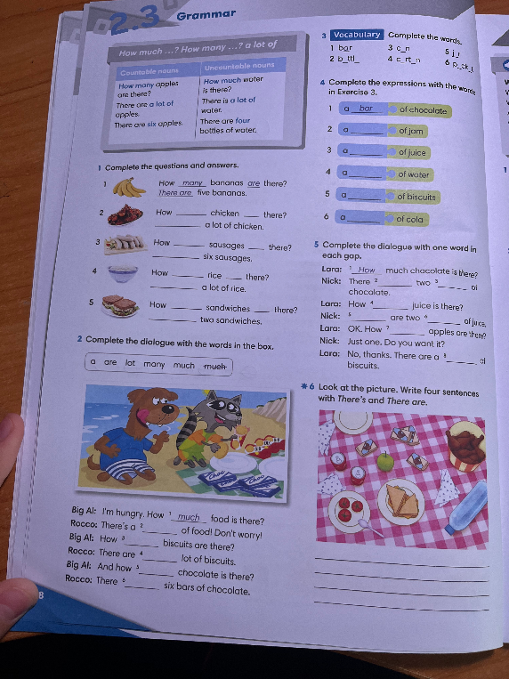 Complete the questions and answers.