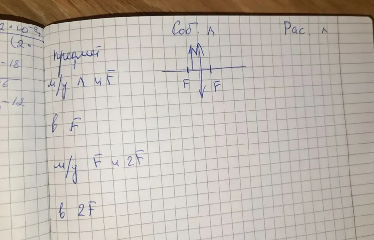 предмет м/у л и F
