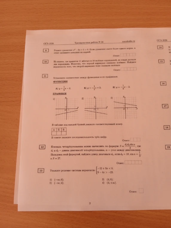 Решите уравнение x^2 - 6x + 5 = 0. Если уравнение имеет более одного корня, в ответ запишите меньший из корней.