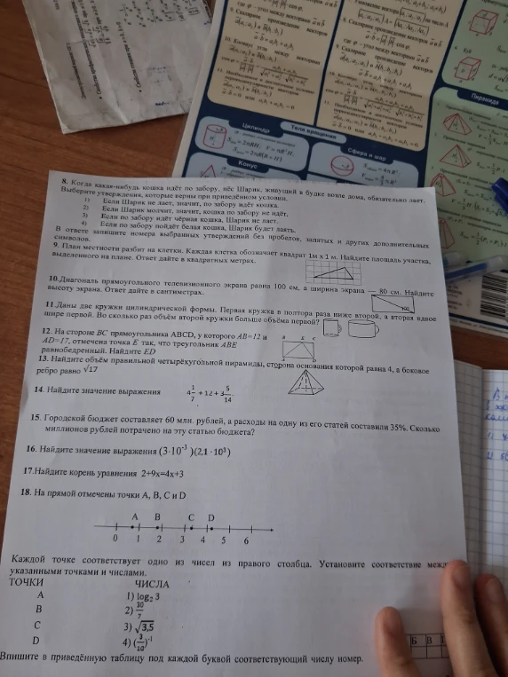 8. Когда какая-нибудь кошка идёт по забору, пёс Шарик, живущий в будке возле дома, обязательно лает.