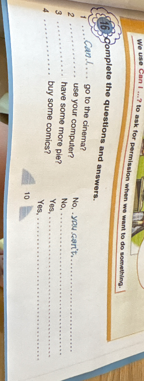 Complete the questions and answers.